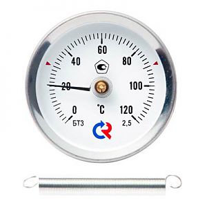 Термометр биметаллический накладной БТ-30.010 «Росма» 120°C
